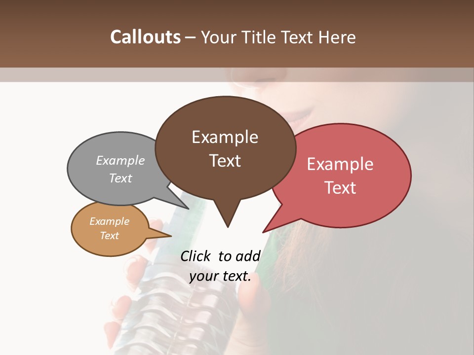 Female Joyful Nutrition PowerPoint Template