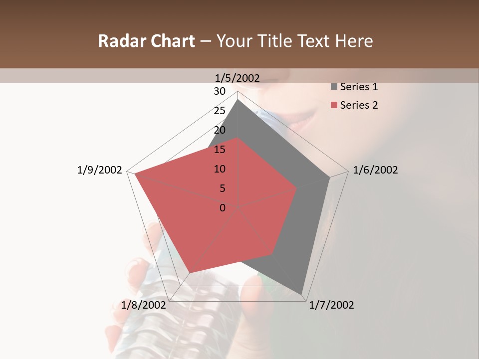 Female Joyful Nutrition PowerPoint Template
