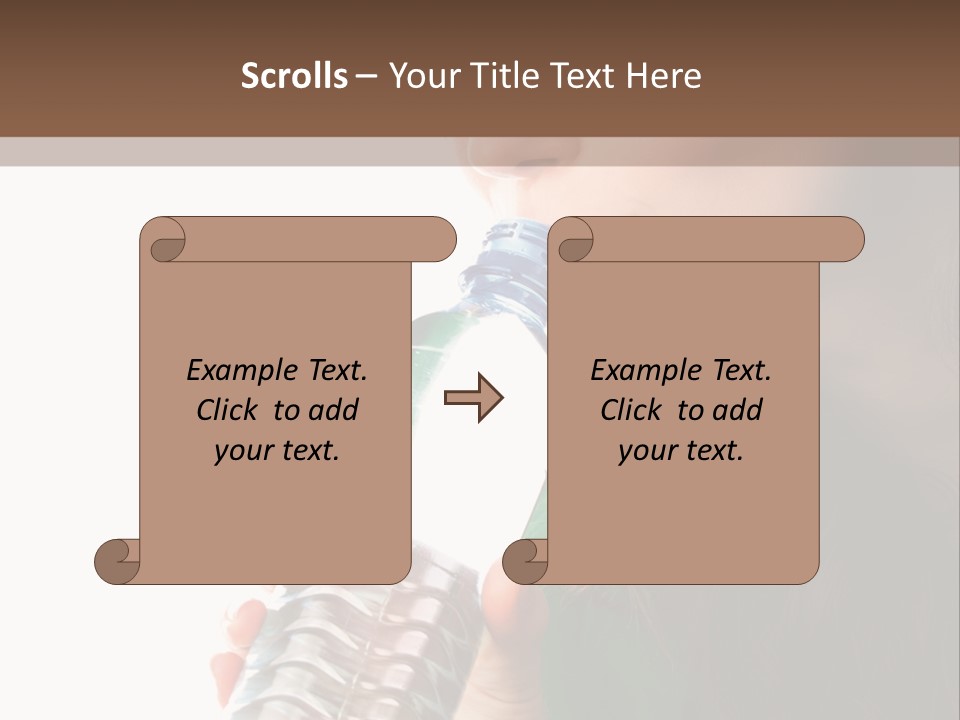 Female Joyful Nutrition PowerPoint Template