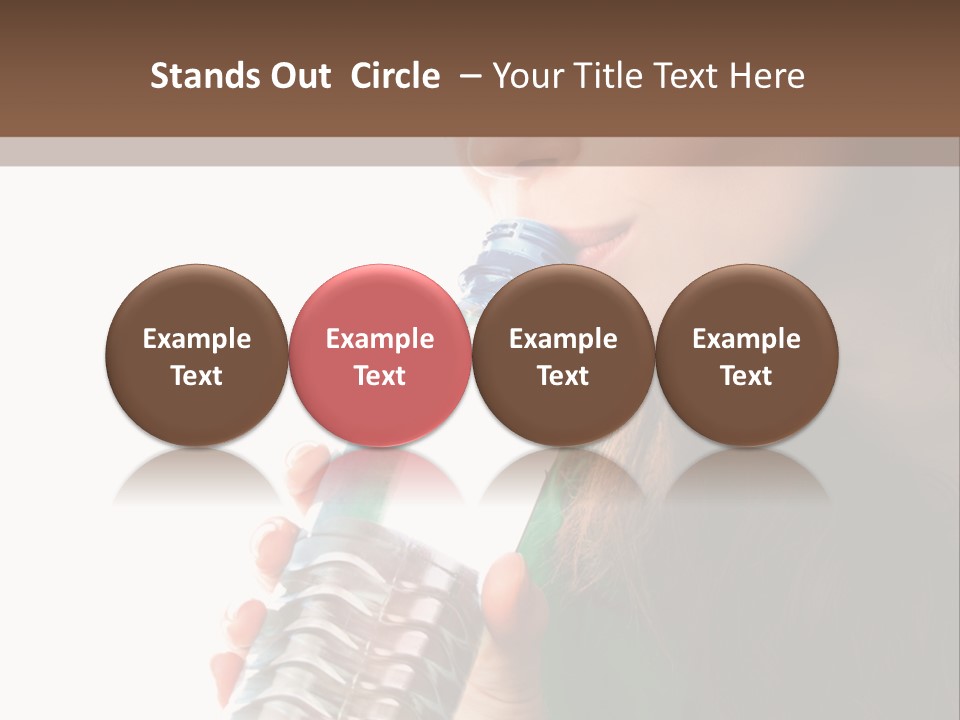 Female Joyful Nutrition PowerPoint Template