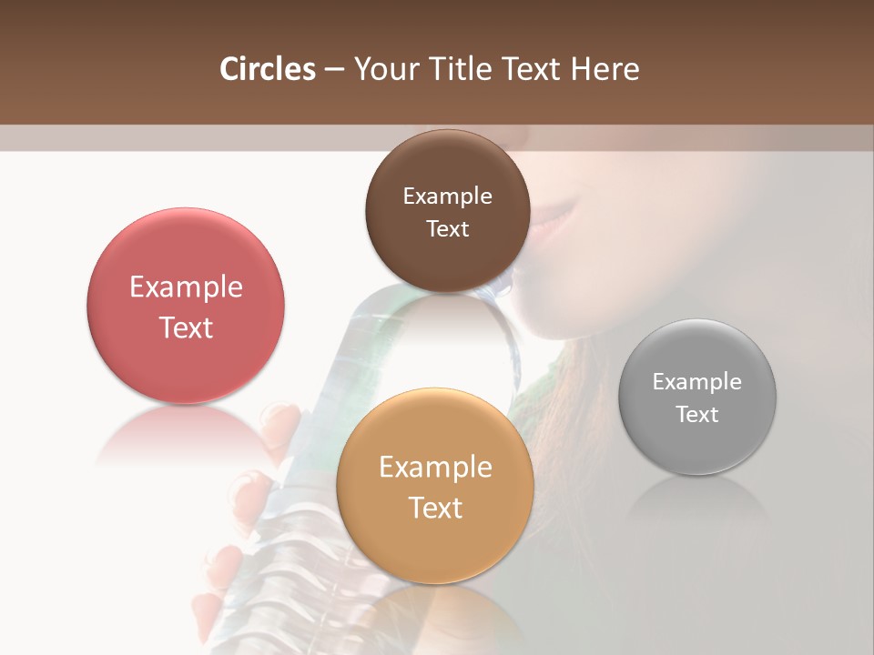 Female Joyful Nutrition PowerPoint Template