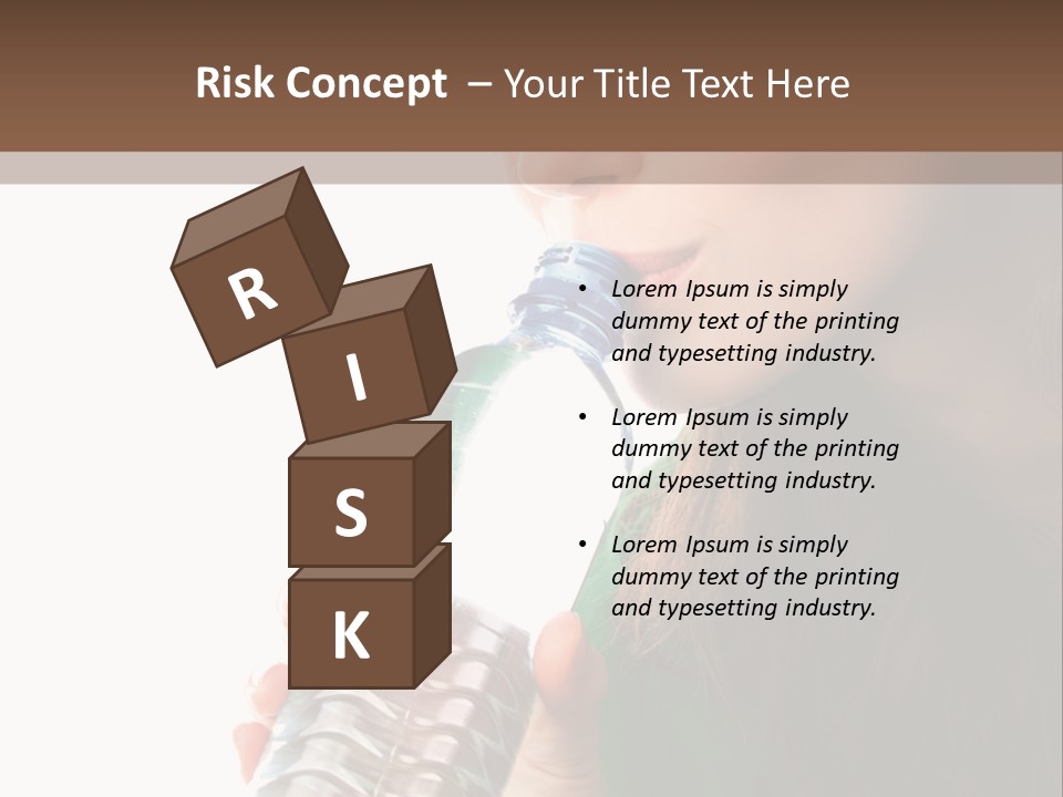 Female Joyful Nutrition PowerPoint Template