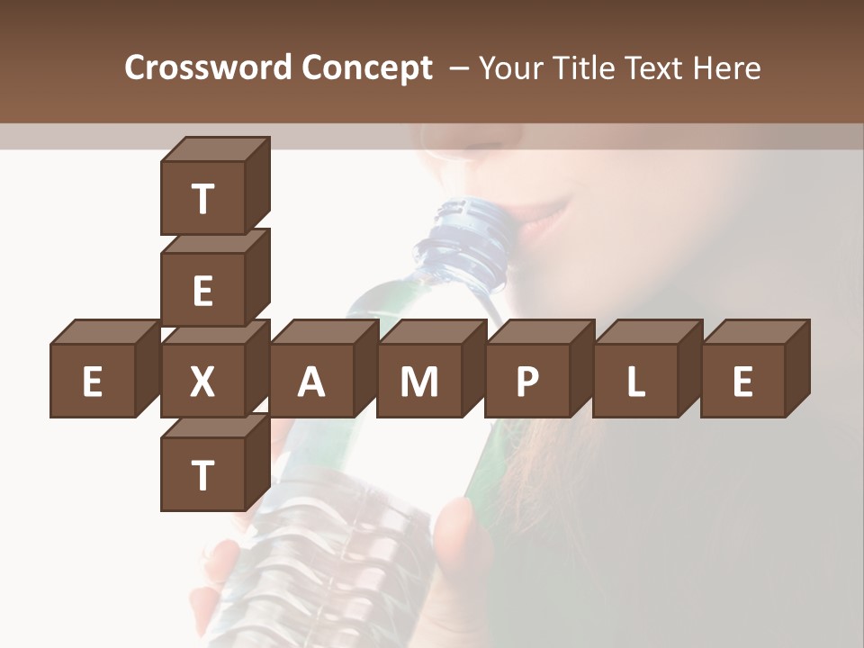 Female Joyful Nutrition PowerPoint Template