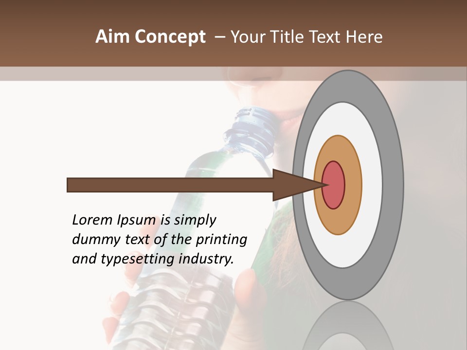 Female Joyful Nutrition PowerPoint Template