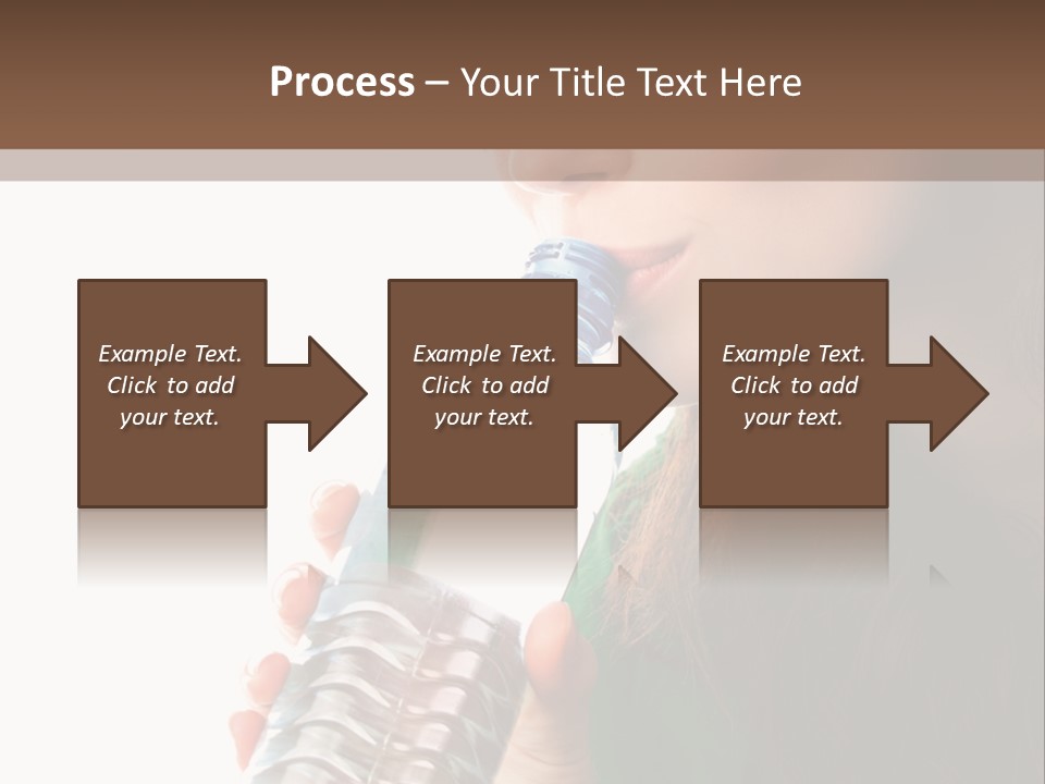 Female Joyful Nutrition PowerPoint Template