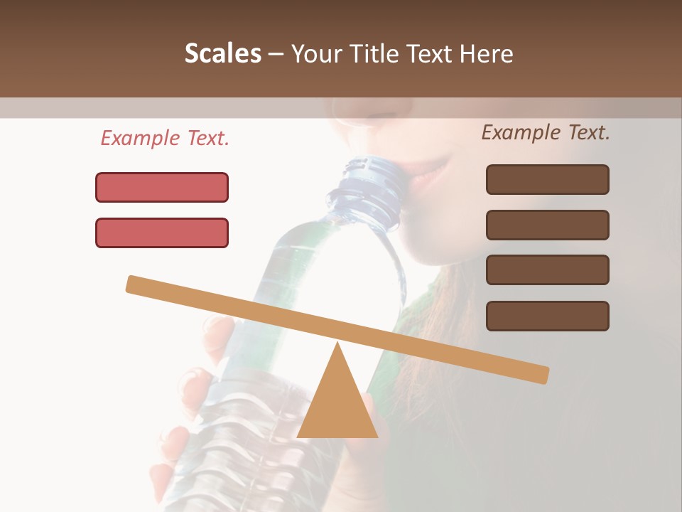 Female Joyful Nutrition PowerPoint Template
