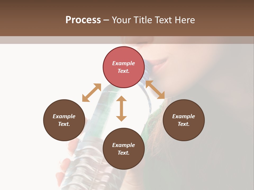 Female Joyful Nutrition PowerPoint Template