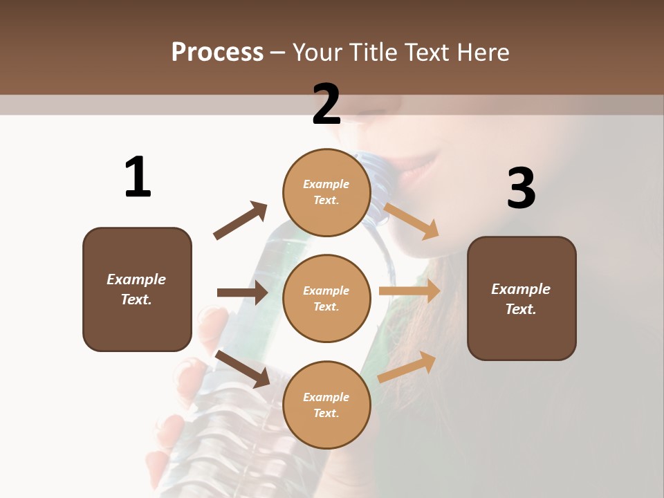 Female Joyful Nutrition PowerPoint Template