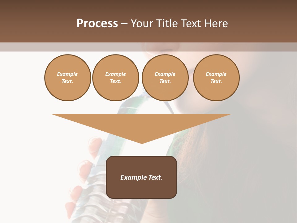 Female Joyful Nutrition PowerPoint Template