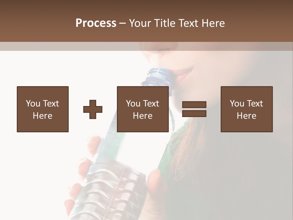 Female Joyful Nutrition PowerPoint Template