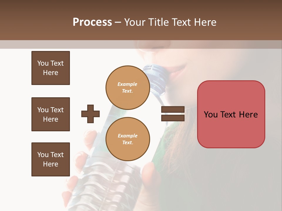 Female Joyful Nutrition PowerPoint Template