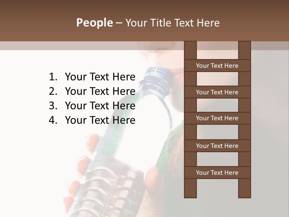 Female Joyful Nutrition PowerPoint Template