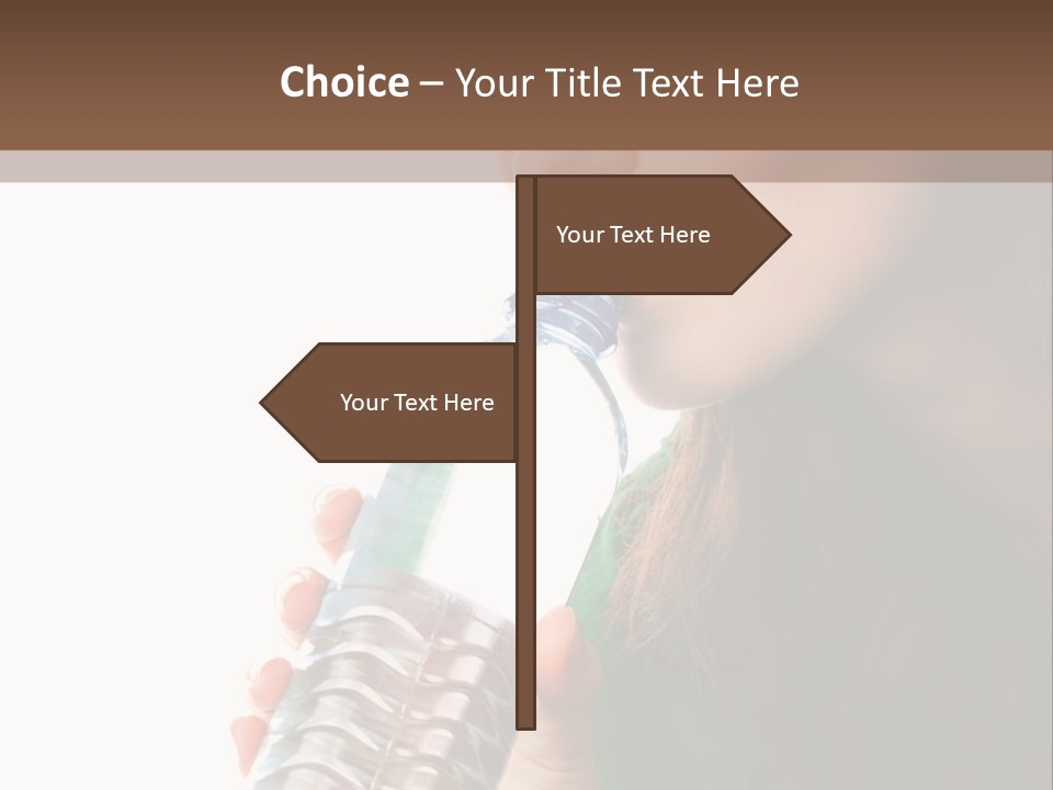 Female Joyful Nutrition PowerPoint Template