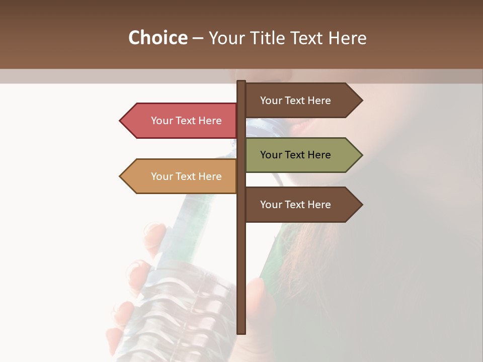Female Joyful Nutrition PowerPoint Template