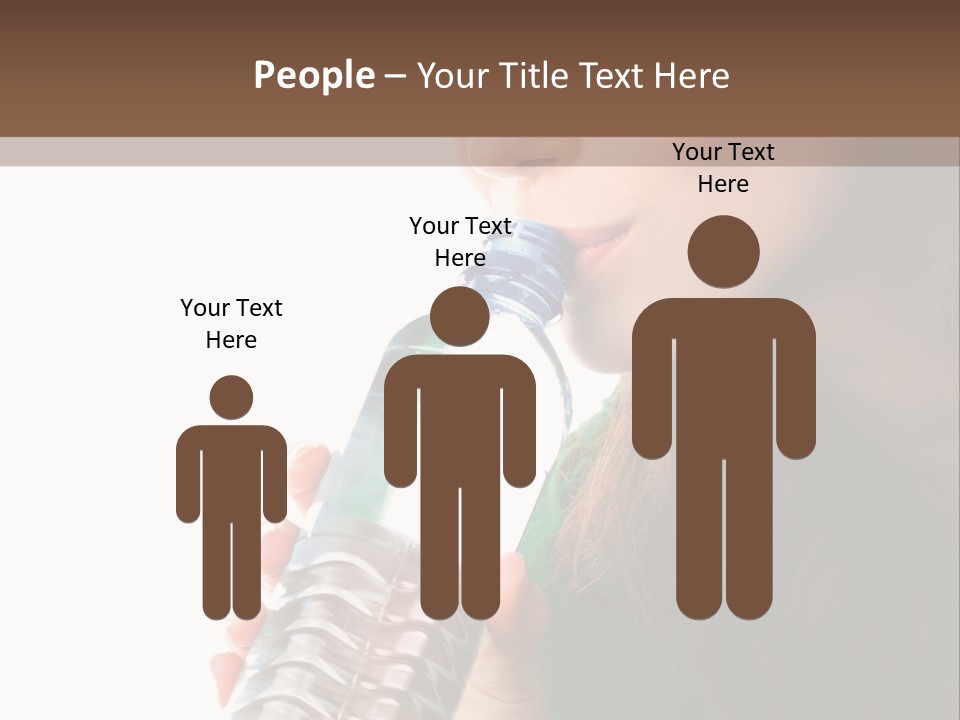 Female Joyful Nutrition PowerPoint Template