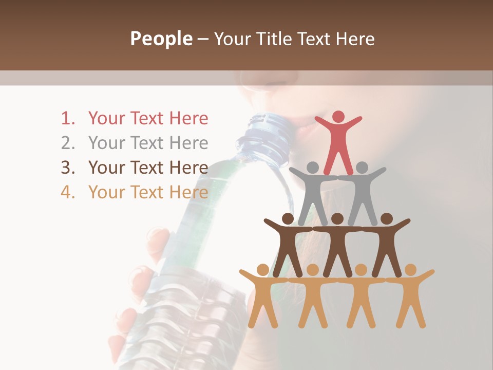 Female Joyful Nutrition PowerPoint Template