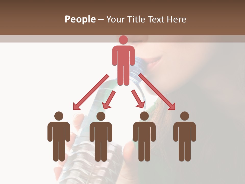 Female Joyful Nutrition PowerPoint Template