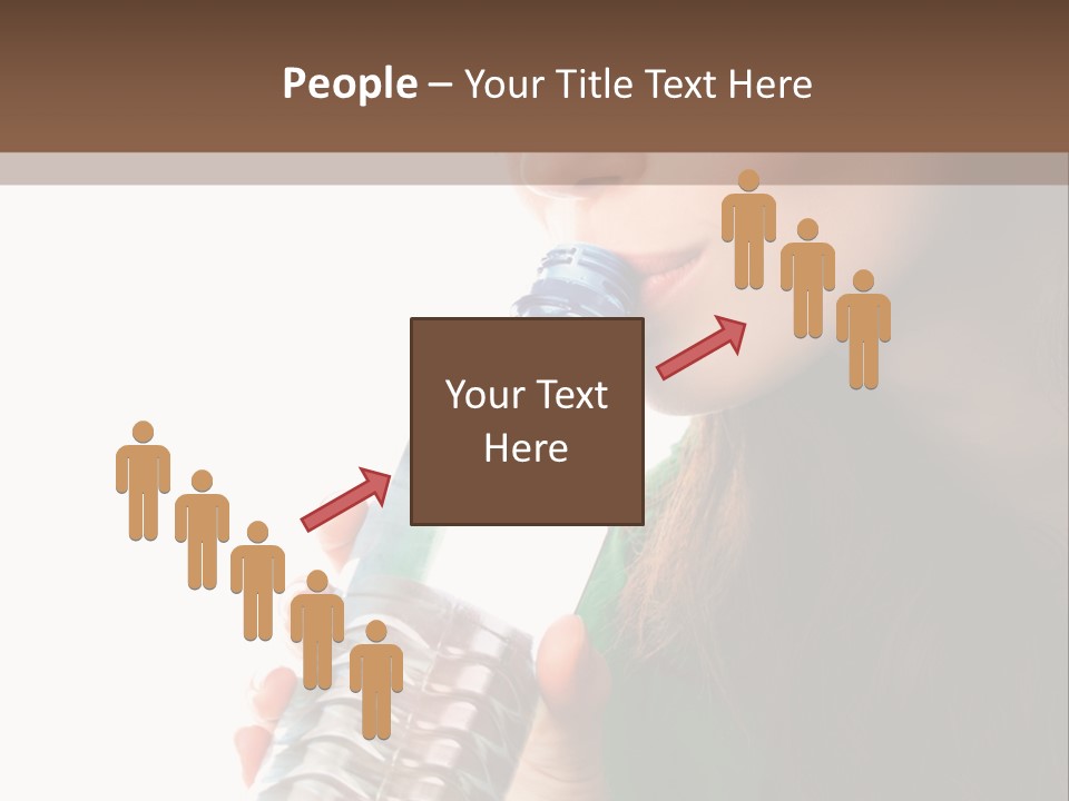 Female Joyful Nutrition PowerPoint Template