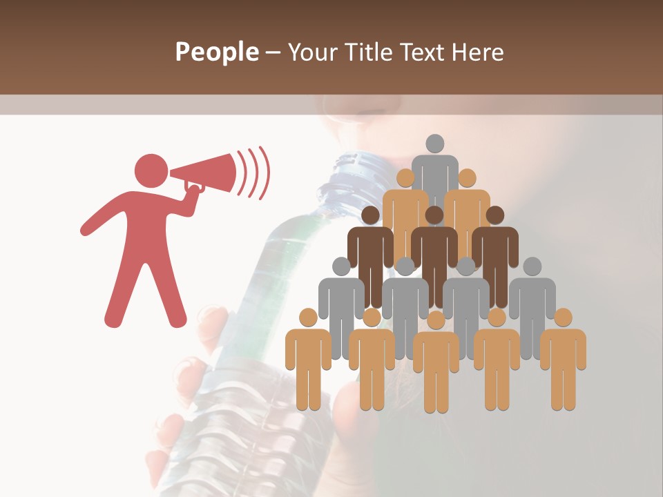 Female Joyful Nutrition PowerPoint Template