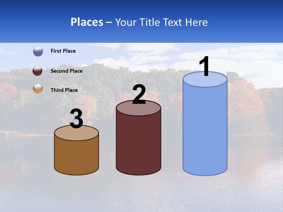 Connecticut Trees Clouds PowerPoint Template