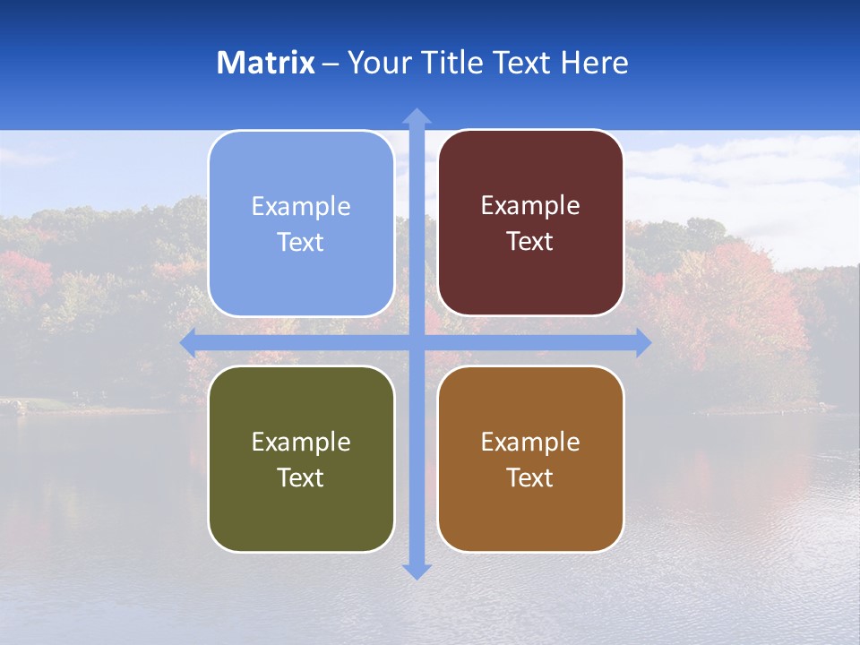 Connecticut Trees Clouds PowerPoint Template