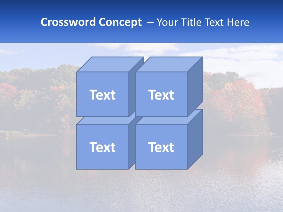 Connecticut Trees Clouds PowerPoint Template