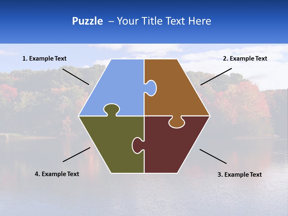 Connecticut Trees Clouds PowerPoint Template