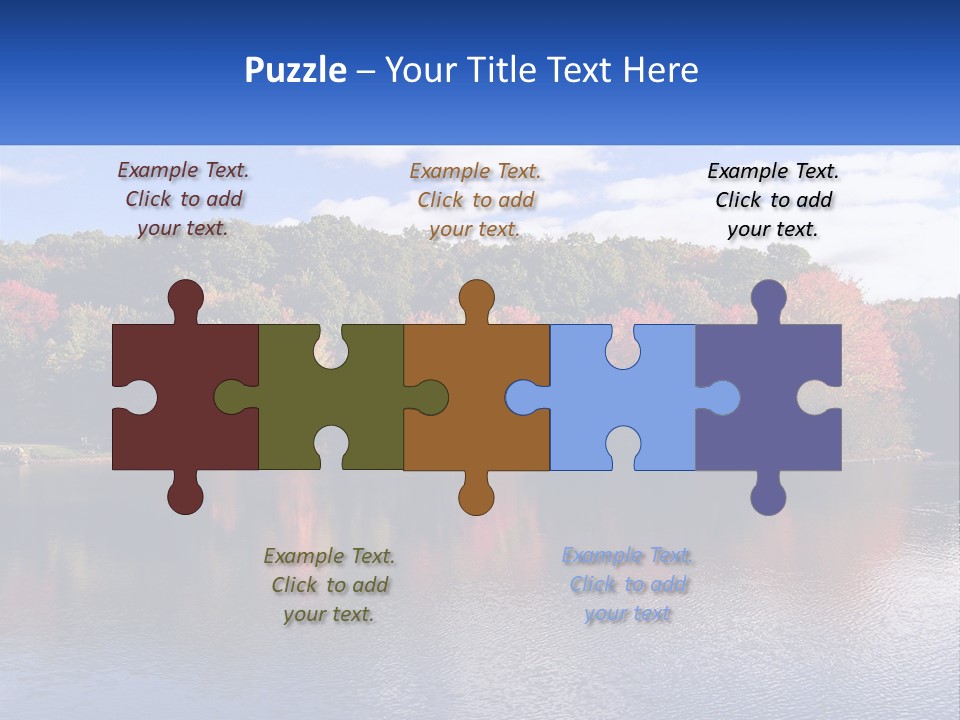 Connecticut Trees Clouds PowerPoint Template