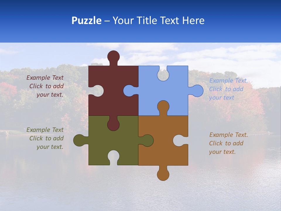 Connecticut Trees Clouds PowerPoint Template