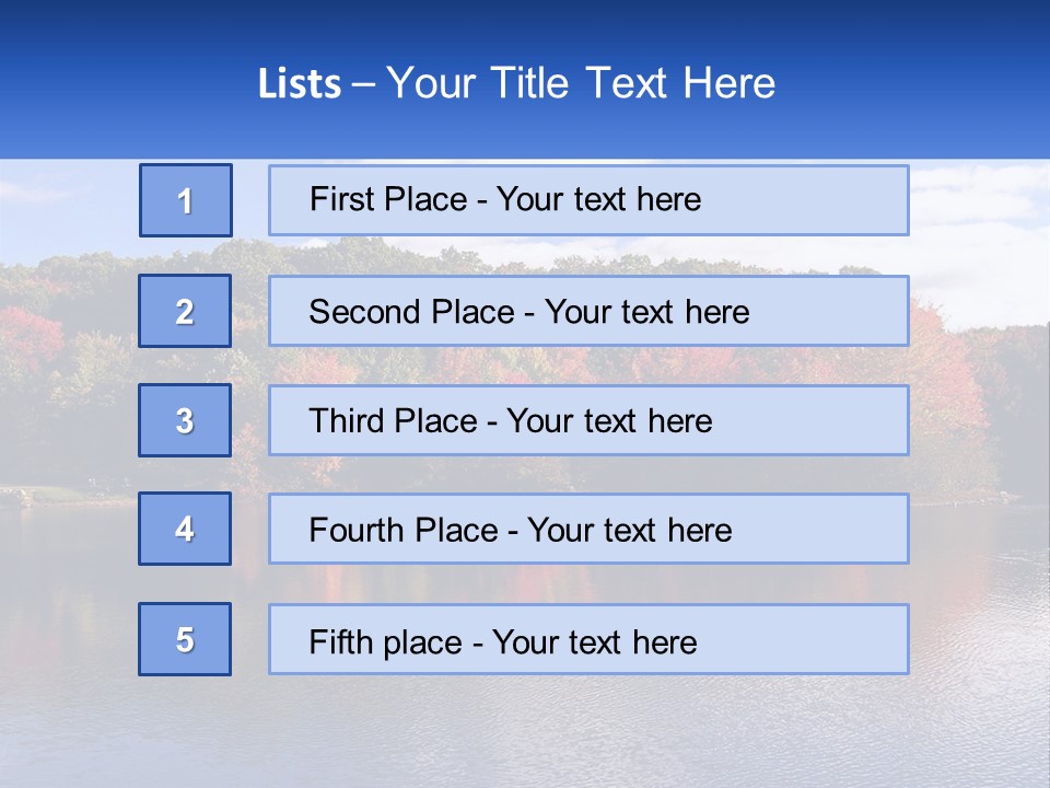Connecticut Trees Clouds PowerPoint Template