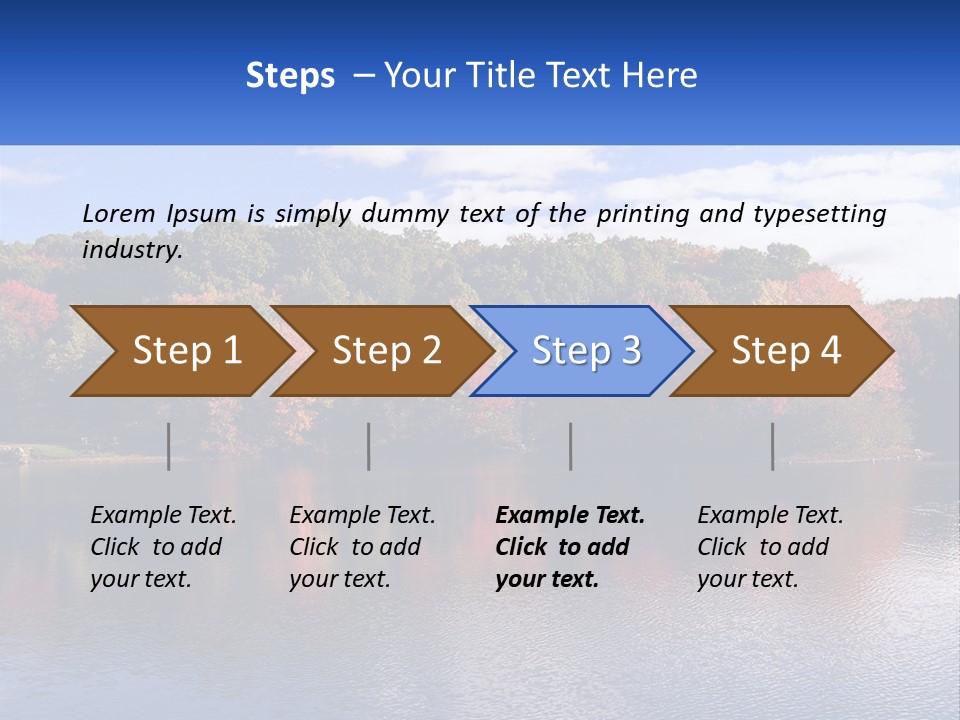 Connecticut Trees Clouds PowerPoint Template