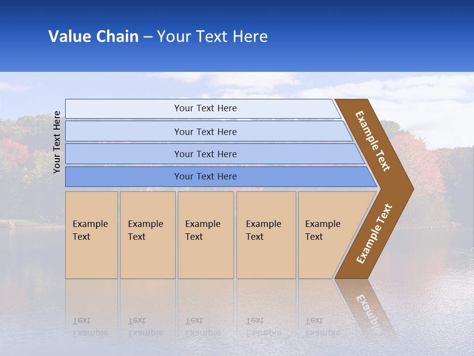 Connecticut Trees Clouds PowerPoint Template