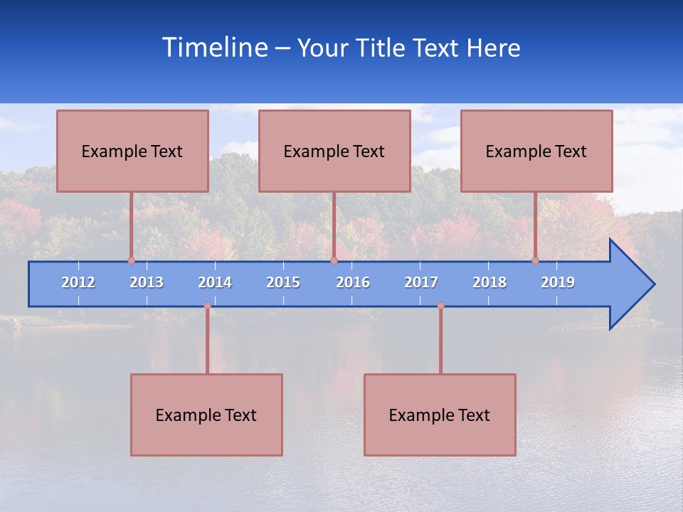 Connecticut Trees Clouds PowerPoint Template
