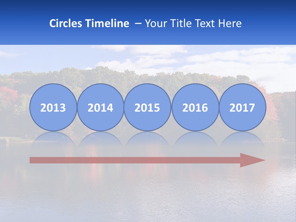 Connecticut Trees Clouds PowerPoint Template