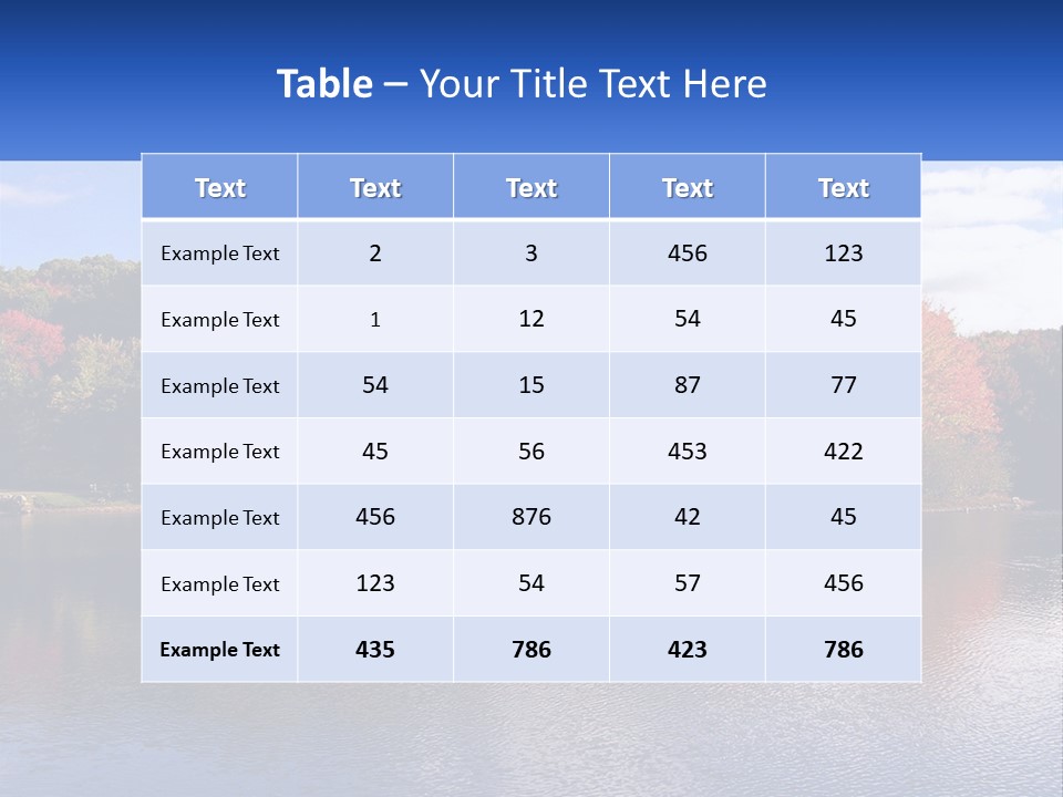 Connecticut Trees Clouds PowerPoint Template