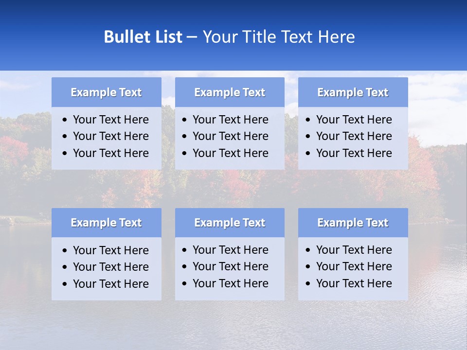 Connecticut Trees Clouds PowerPoint Template