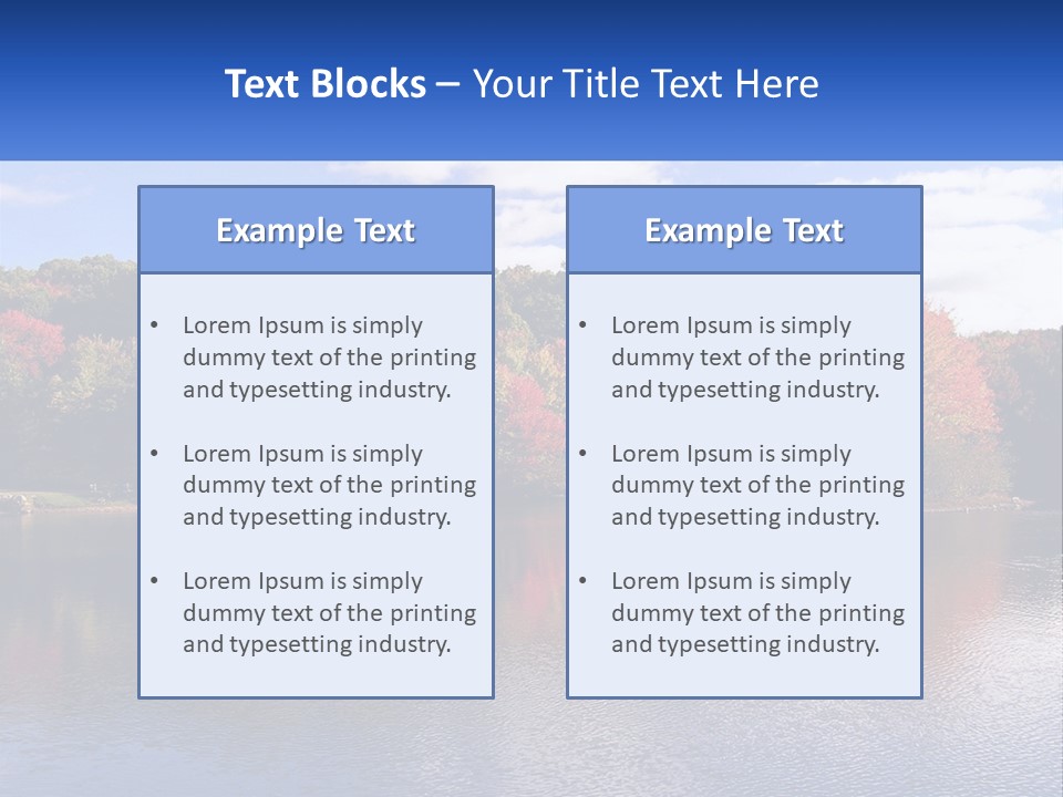 Connecticut Trees Clouds PowerPoint Template