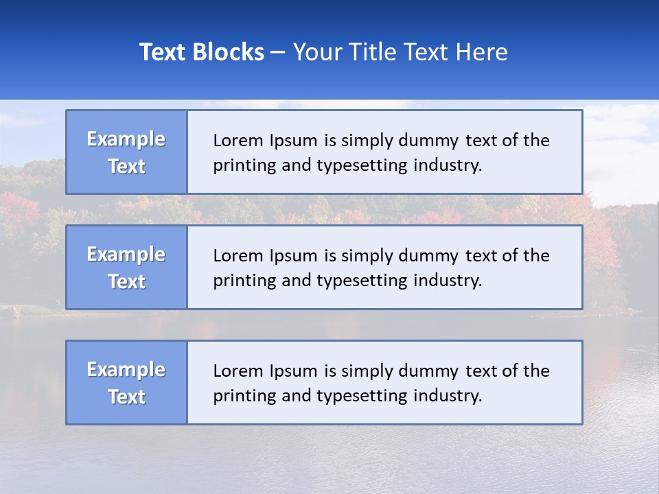 Connecticut Trees Clouds PowerPoint Template