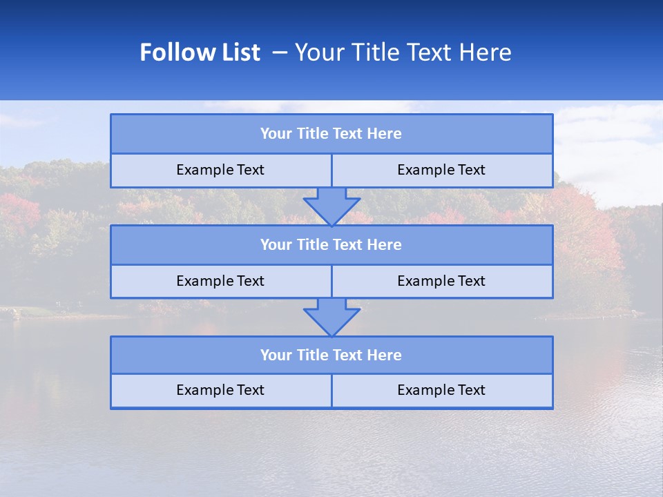 Connecticut Trees Clouds PowerPoint Template