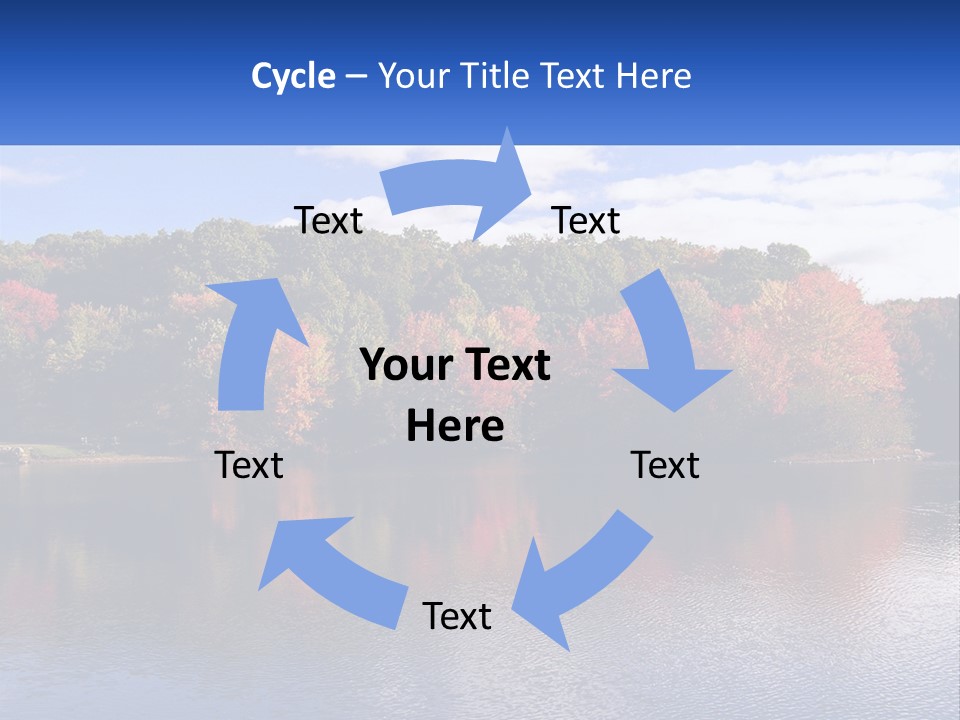 Connecticut Trees Clouds PowerPoint Template
