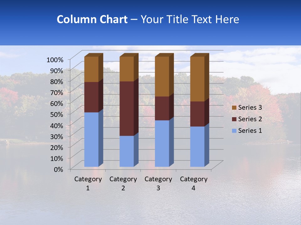 Connecticut Trees Clouds PowerPoint Template