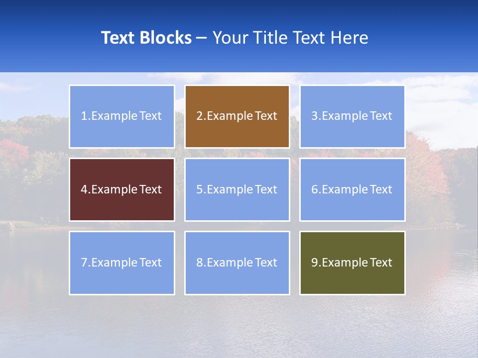Connecticut Trees Clouds PowerPoint Template