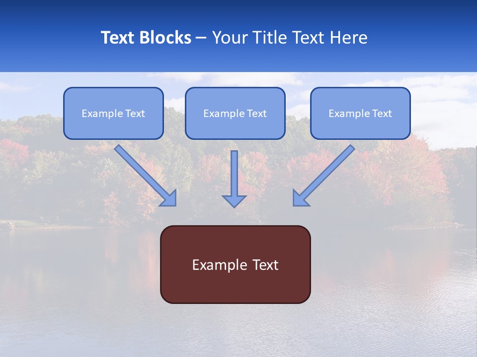 Connecticut Trees Clouds PowerPoint Template