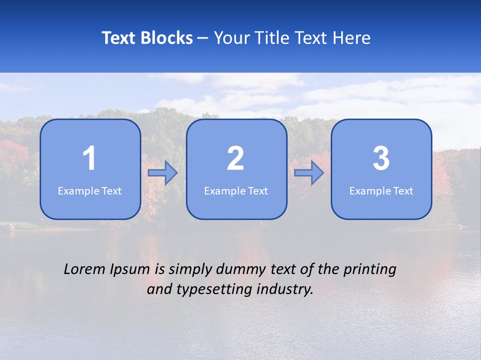 Connecticut Trees Clouds PowerPoint Template