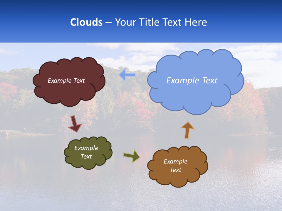 Connecticut Trees Clouds PowerPoint Template