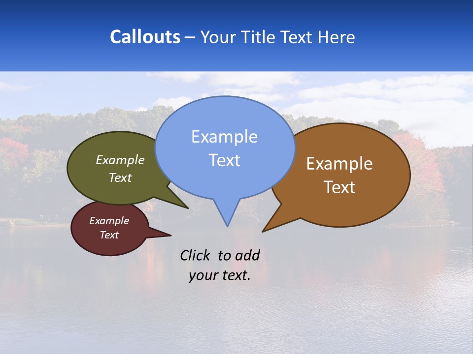 Connecticut Trees Clouds PowerPoint Template