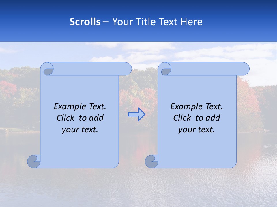 Connecticut Trees Clouds PowerPoint Template