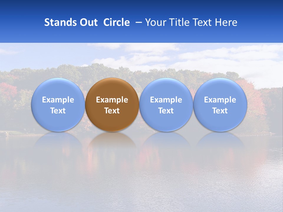 Connecticut Trees Clouds PowerPoint Template