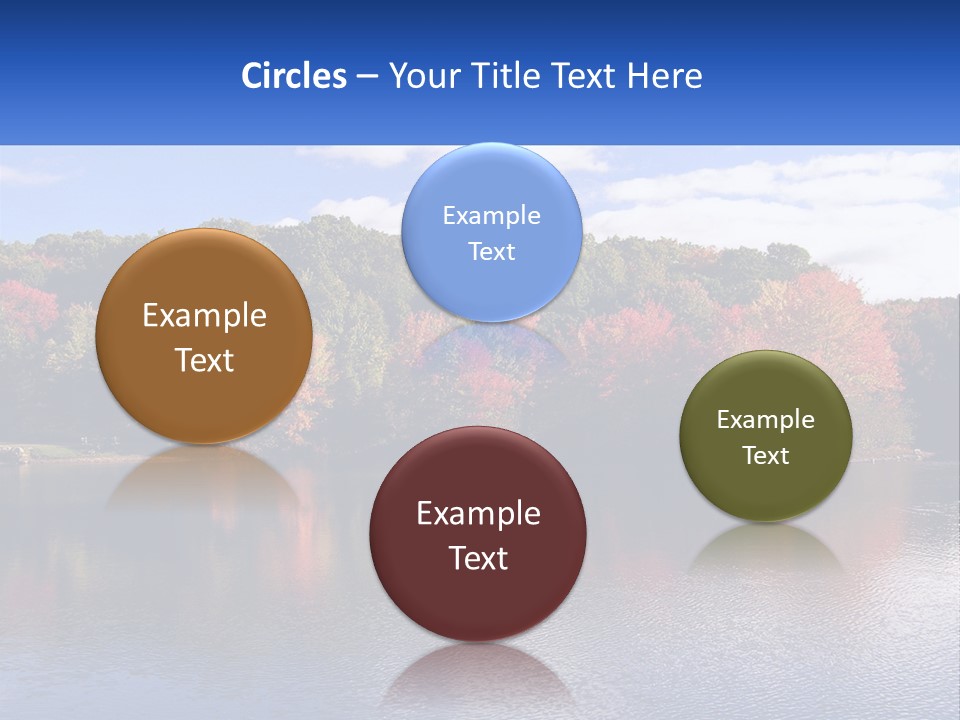 Connecticut Trees Clouds PowerPoint Template