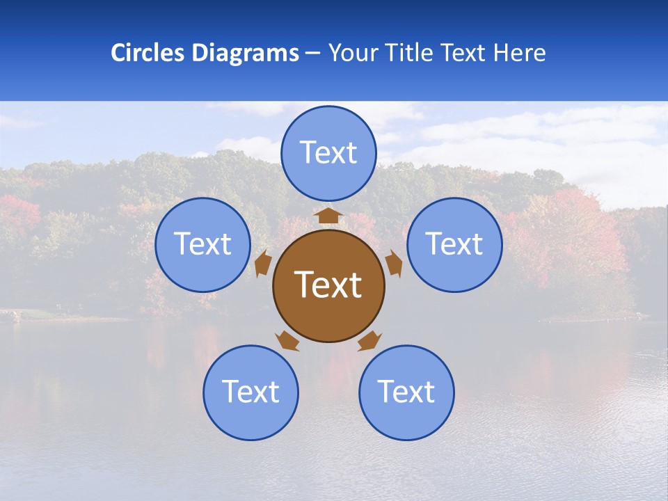 Connecticut Trees Clouds PowerPoint Template
